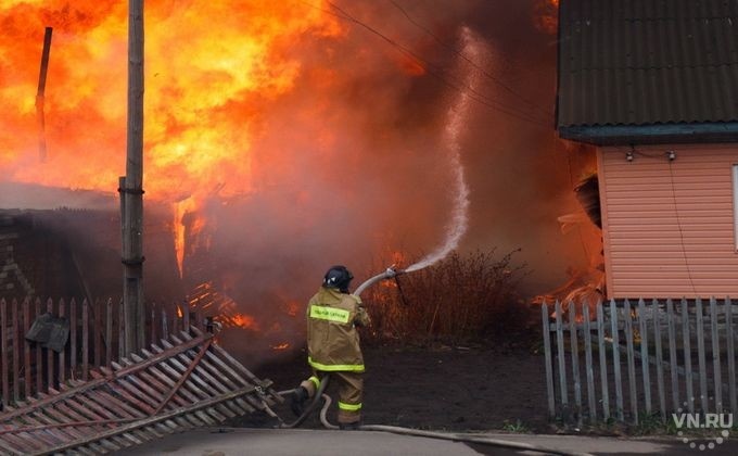 Пожар в частном доме в Дубовском районе